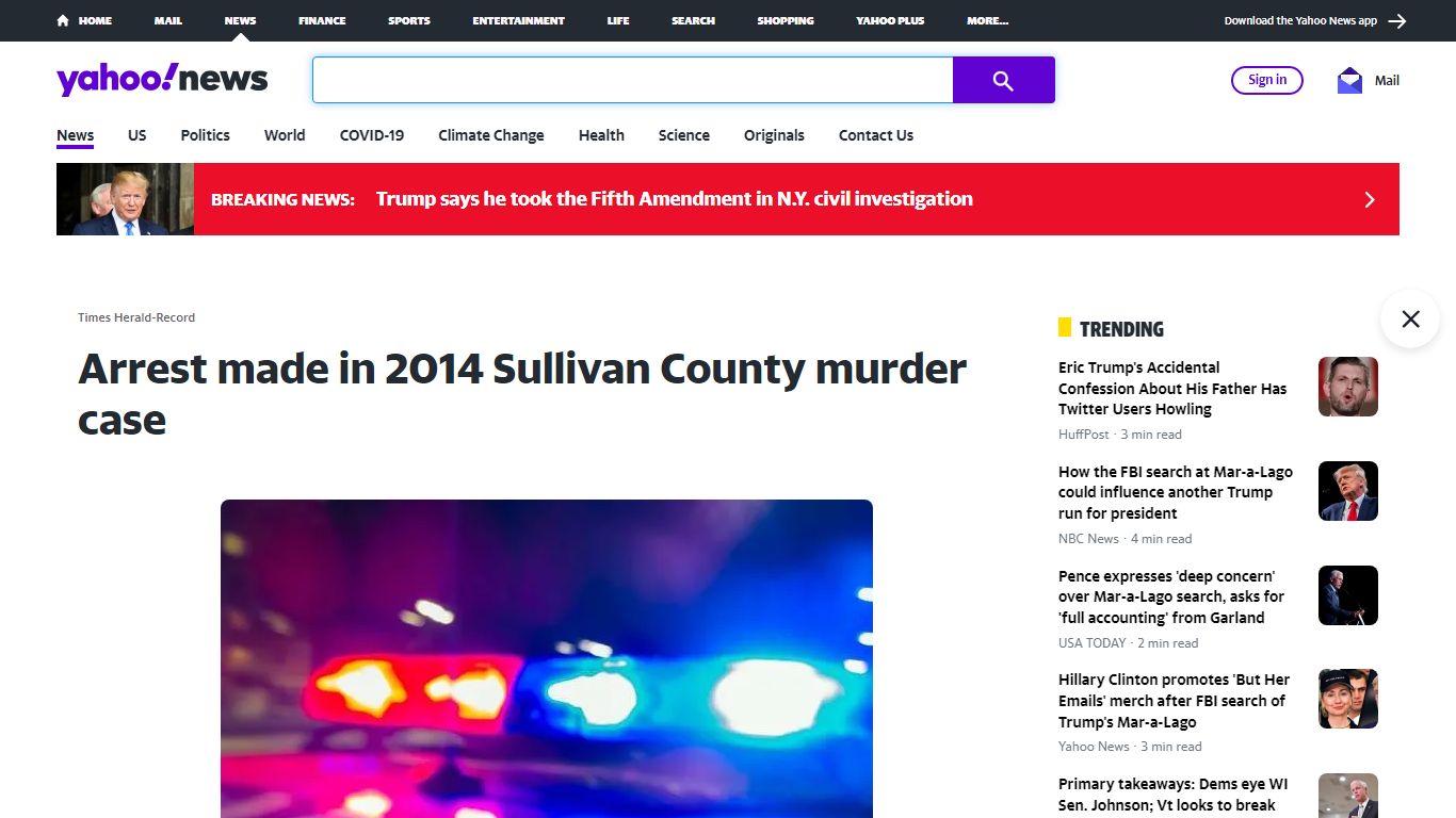 Arrest made in 2014 Sullivan County murder case